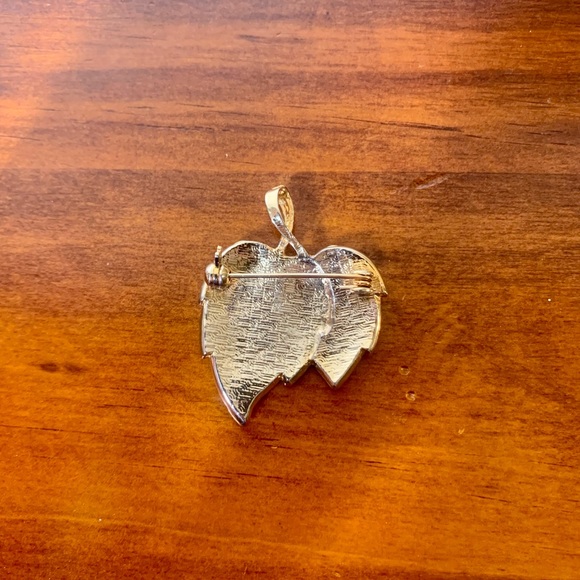 Vintage teal brooch - Picture 6 of 8